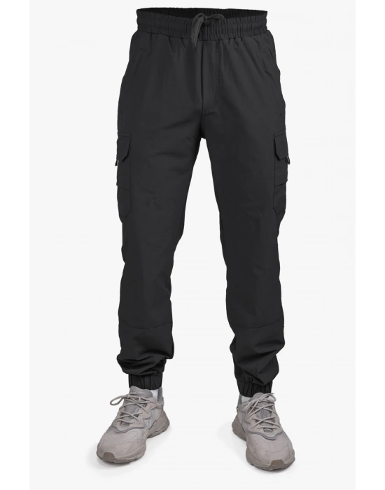 Tight Leg Tactical Fabric Pants Black