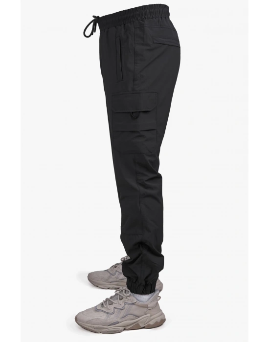 Tight Leg Tactical Fabric Pants Black