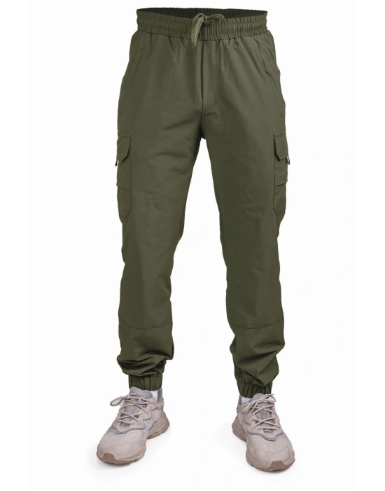 Tight Leg Tactical Pants Khaki