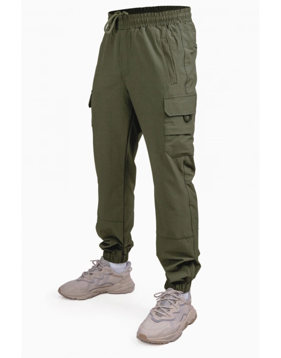 Tight Leg Tactical Pants Khaki
