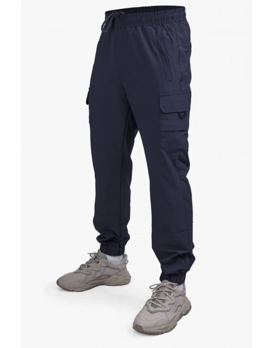 Tight Leg Tactical Pants Navy Blue
