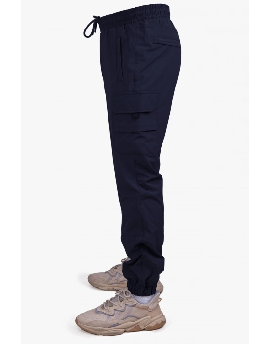 Tight Leg Tactical Pants Navy Blue