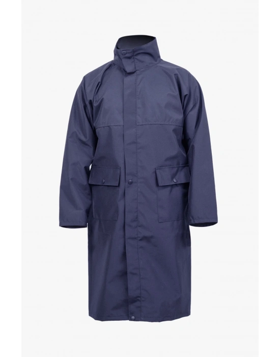 Coat Raincoat Navy Blue