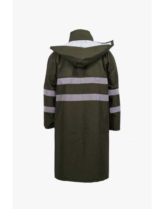 Coat Raincoat Reflective Khaki