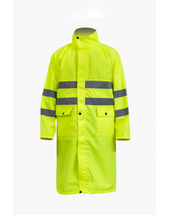Coat Raincoat Reflective Yellow