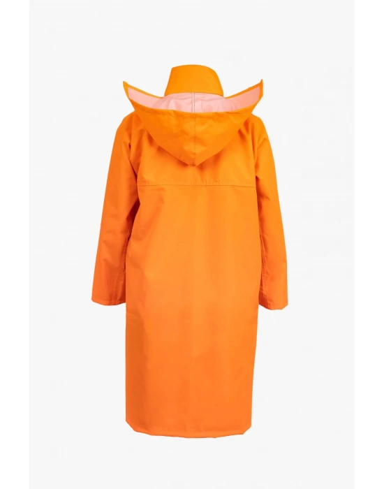 Coat Raincoat Orange