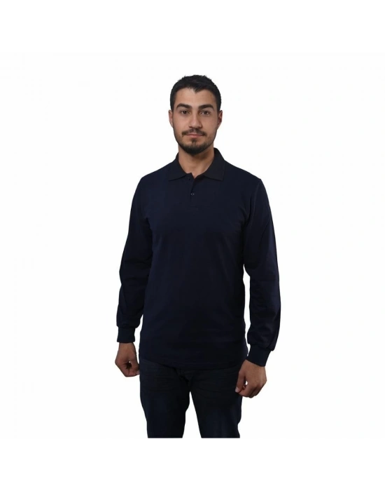 Toytex Polo Collar Long Sleeve Pique Combed Cotton