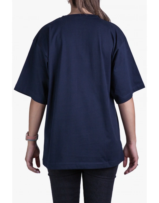 Unisex Oversize T Shirt Navy Blue