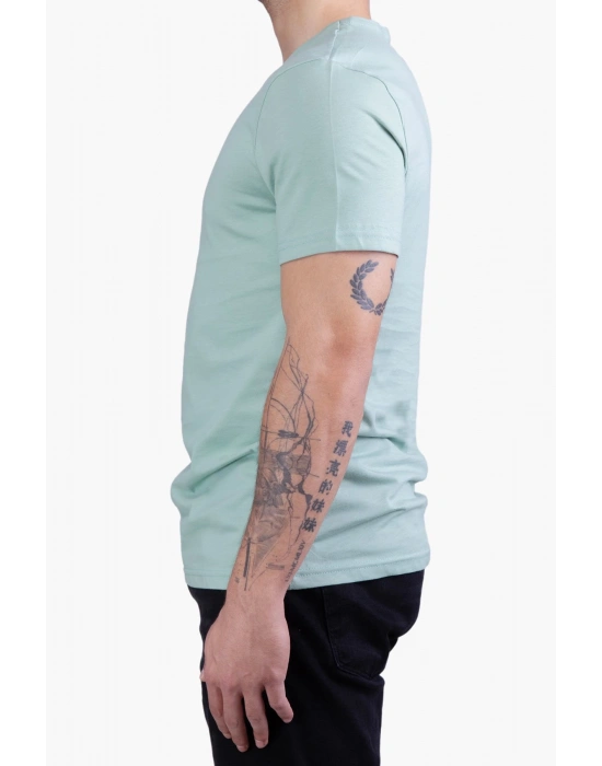 Unisex Regular Fit Crew Neck T Shirt Aqua Green