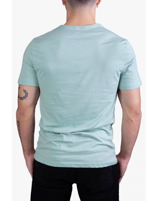 Unisex Regular Fit Crew Neck T Shirt Aqua Green