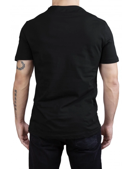 Unisex V Neck Regular Fit T Shirt Black