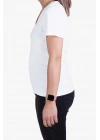 Womens V Neck Regular Fit T Shirt White
