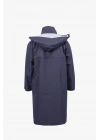 Coat Raincoat Navy Blue