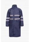 Coat Raincoat Reflective Navy Blue