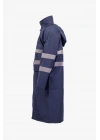 Coat Raincoat Reflective Navy Blue