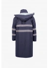 Coat Raincoat Reflective Navy Blue