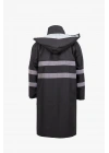 Coat Raincoat Reflective Black