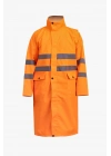 Coat Raincoat Reflective Orange