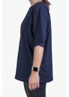 Unisex Oversize T Shirt Navy Blue