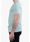 Unisex Regular Fit Crew Neck T Shirt Aqua Green