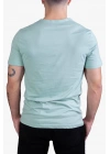 Unisex Regular Fit Crew Neck T Shirt Aqua Green