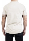 Unisex V Neck Regular Fit T Shirt Cream