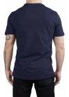 Unisex V Neck Regular Fit T Shirt Navy Blue