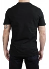 Unisex V Neck Regular Fit T Shirt Black