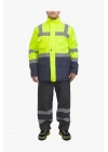 Raincoat Coat Yellow Navy Blue