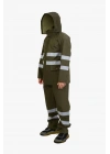 Raincoat Set Reflective Khaki