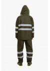 Raincoat Set Reflective Khaki