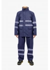 Raincoat Set Reflective Navy Blue