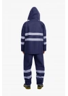 Raincoat Set Reflective Navy Blue