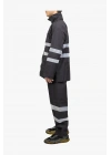 Raincoat Set Reflective Black