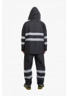 Raincoat Set Reflective Black