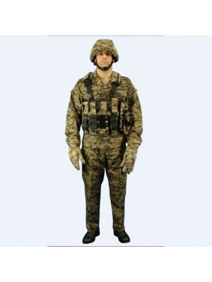 Mongolia Camouflage Ammunition Vest and Gloves
