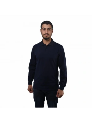 Toytex Polo Collar Long Sleeve Pique Combed Cotton
