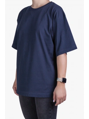 Unisex Oversize T Shirt Navy Blue