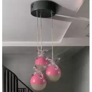 Serçeden 3lü Lila Led Genç Kız Odası Sarkıt Avize
