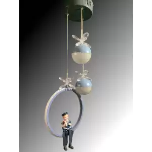 Serçeden Modern Çocuk Odası Denizci 3 lü Led Avize