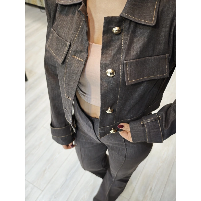 KAHVE İSPANYOL PAÇA JEAN TAKIM