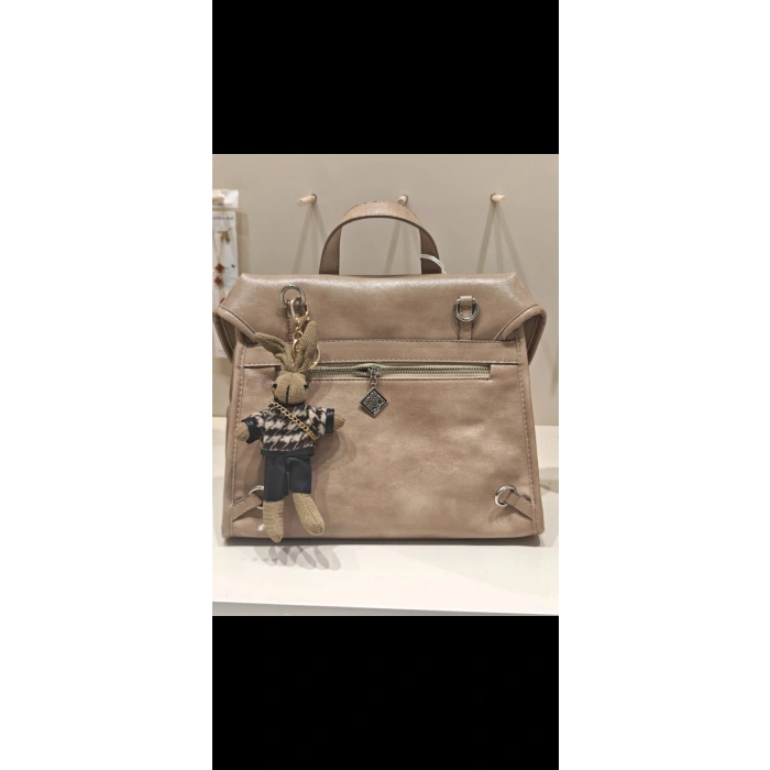 BEJ DERİ SIRT ÇANTA Y6458