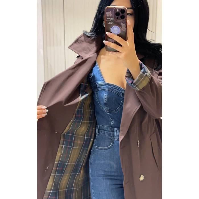 KAHVERENGİ TRENÇKOT