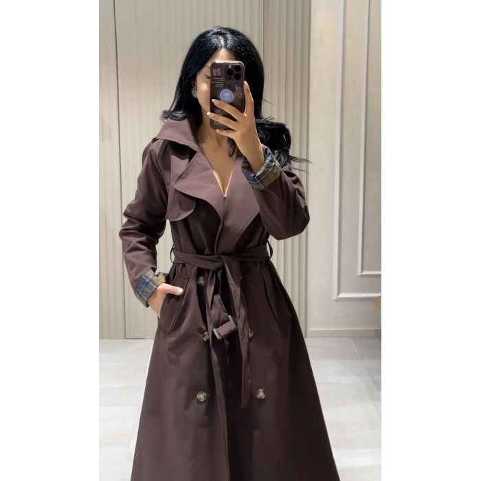 KAHVERENGİ TRENÇKOT