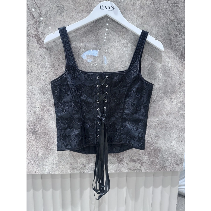 SİYAH BAĞLAMALI BÜSTİYER W3