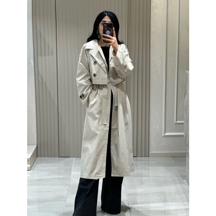 İKİLİ TASARIM TRENÇ