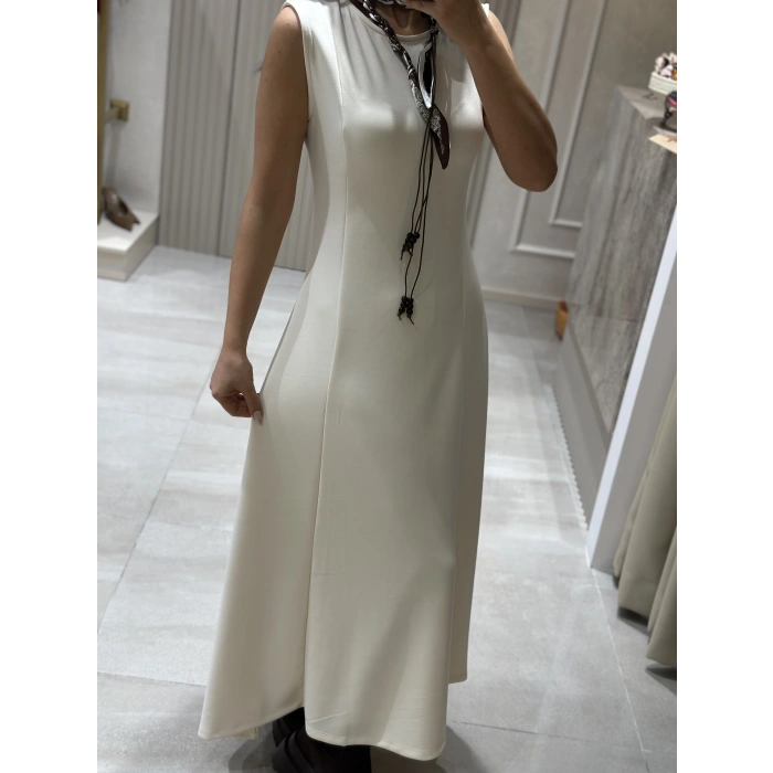 KREM ELBİSE CEKET TAKIM