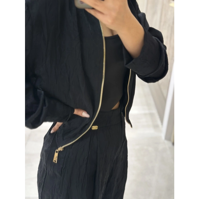 KIRIŞIK SATEN DOKULU PANTOLON