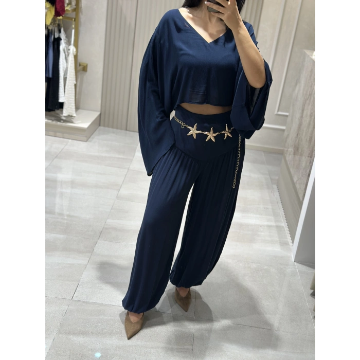 LACİVERT NSN ŞALVAR PANTOLON