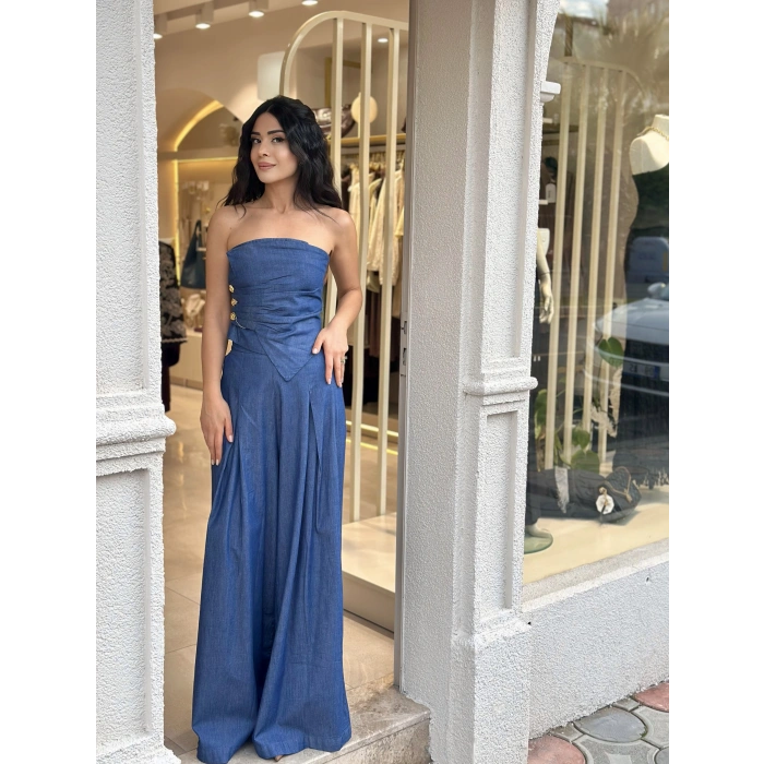İNCE JEAN BEL LASTİKLİ İTS PANTOLON